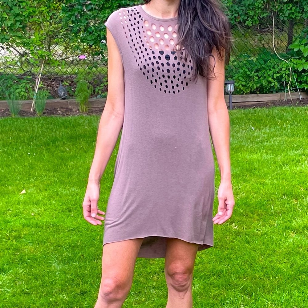 Tan dress/shirt by NU New York